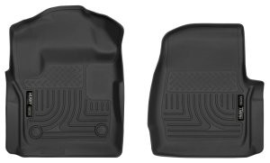 Ford F250 Floor Mats - Front - Husky Liners - X-act Contour - Black - 2017